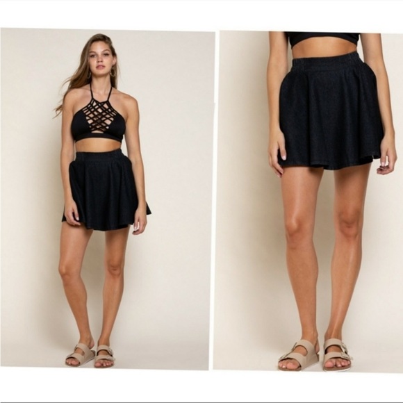 POL Black Denim Skirt - Picture 3 of 8